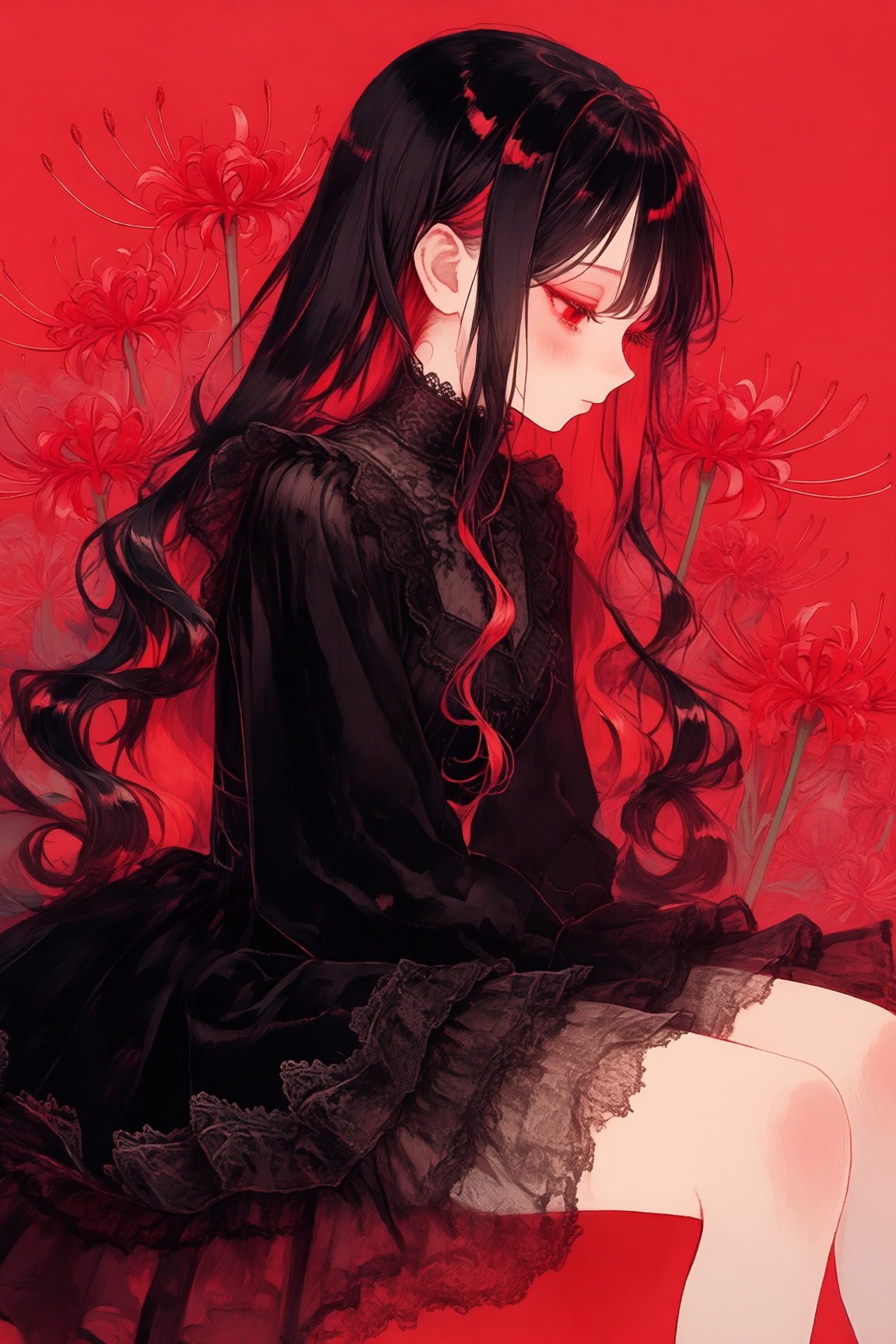 1girl,  solo,  dress on Tensor.Art
