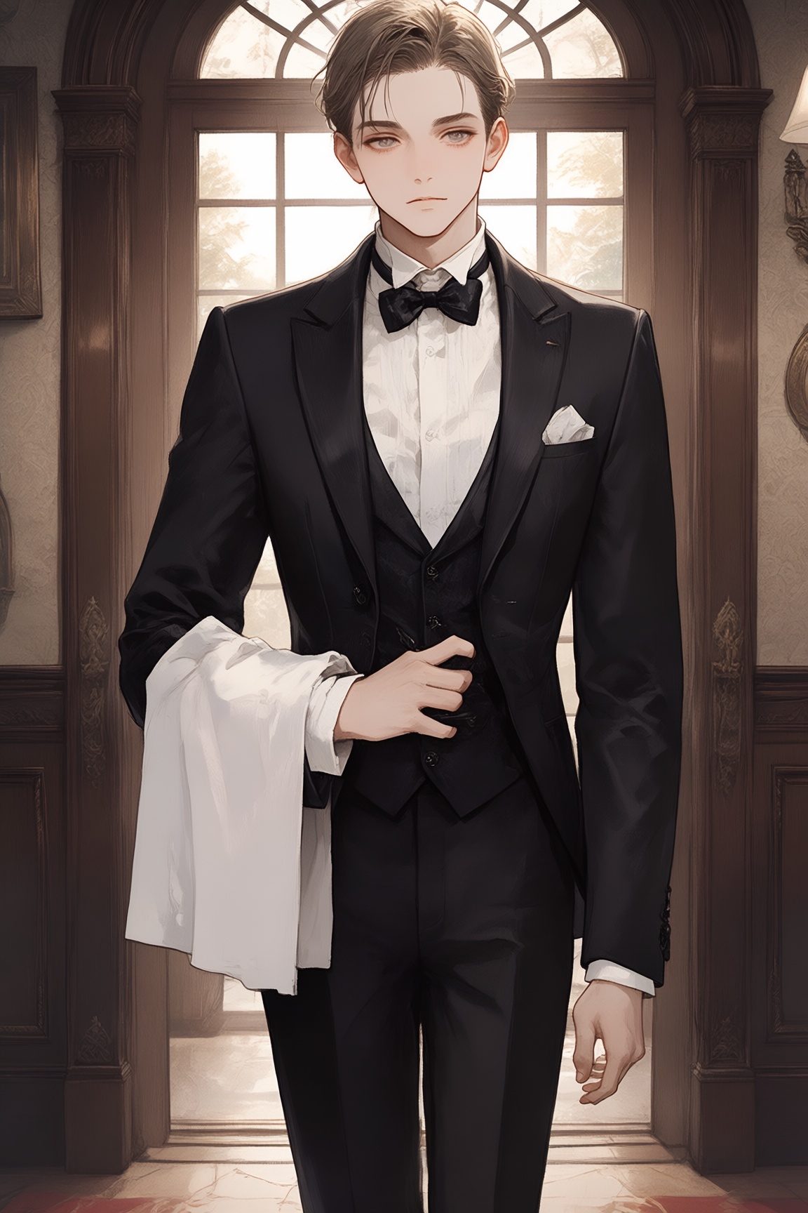 1boy,  handsome,  ikemen on Tensor.Art