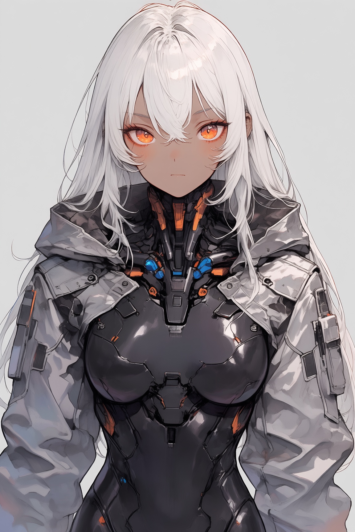 cyborg,  1girl,  solo on Tensor.Art