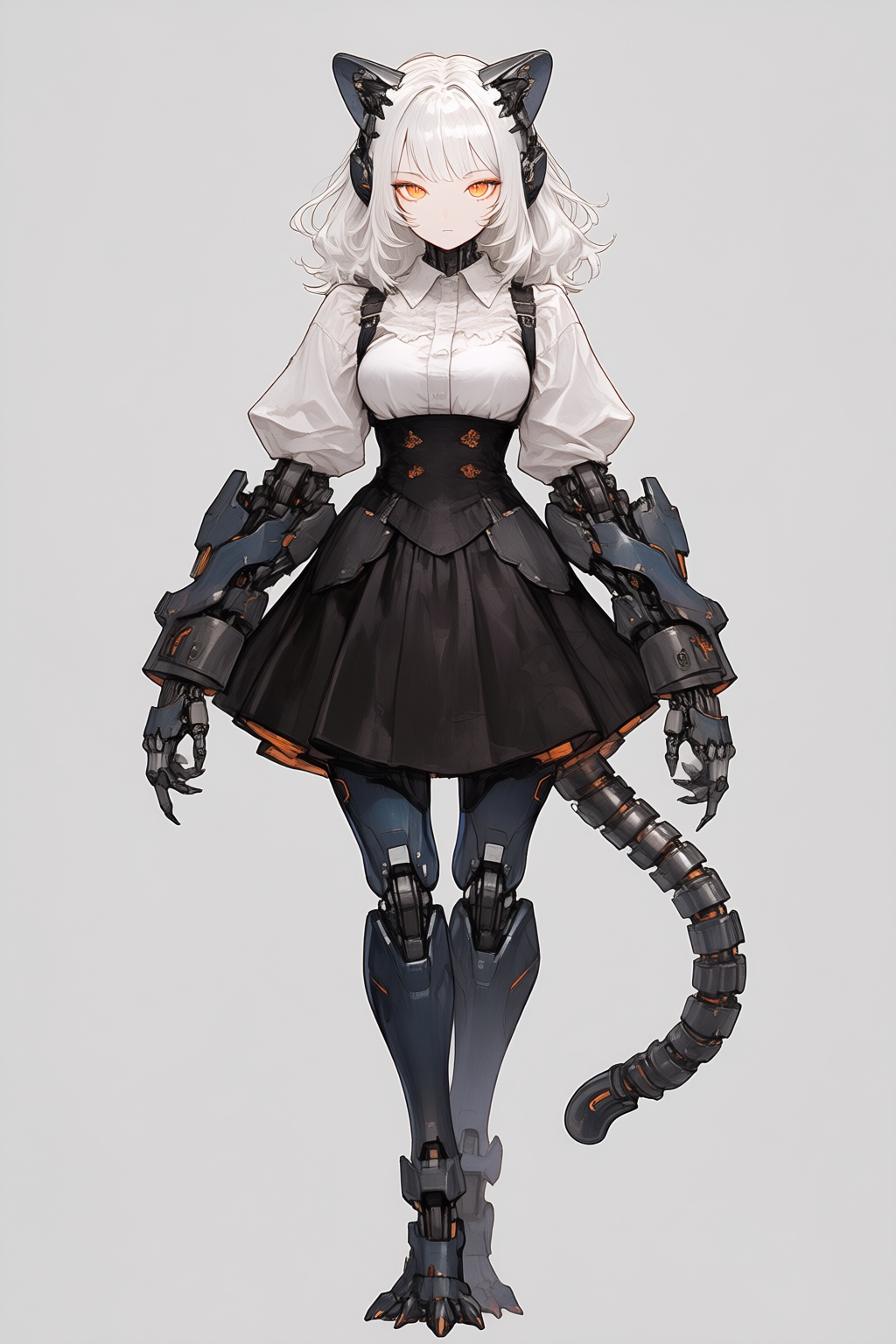 cyborg,  solo,  1girl on Tensor.Art