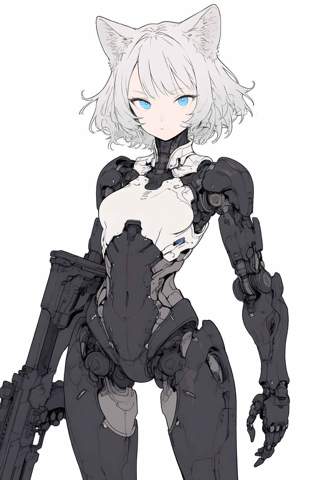 cyborg,  1girl,  solo on Tensor.Art