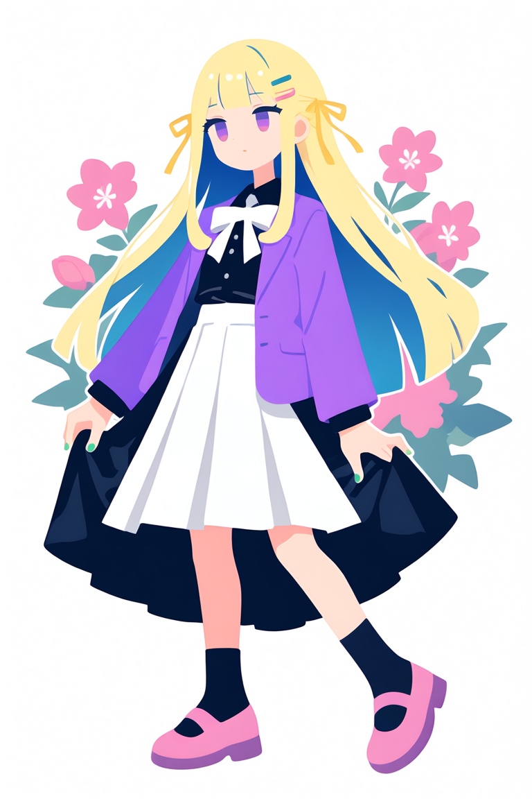 1girl,  flat color,  minimalism on Tensor.Art
