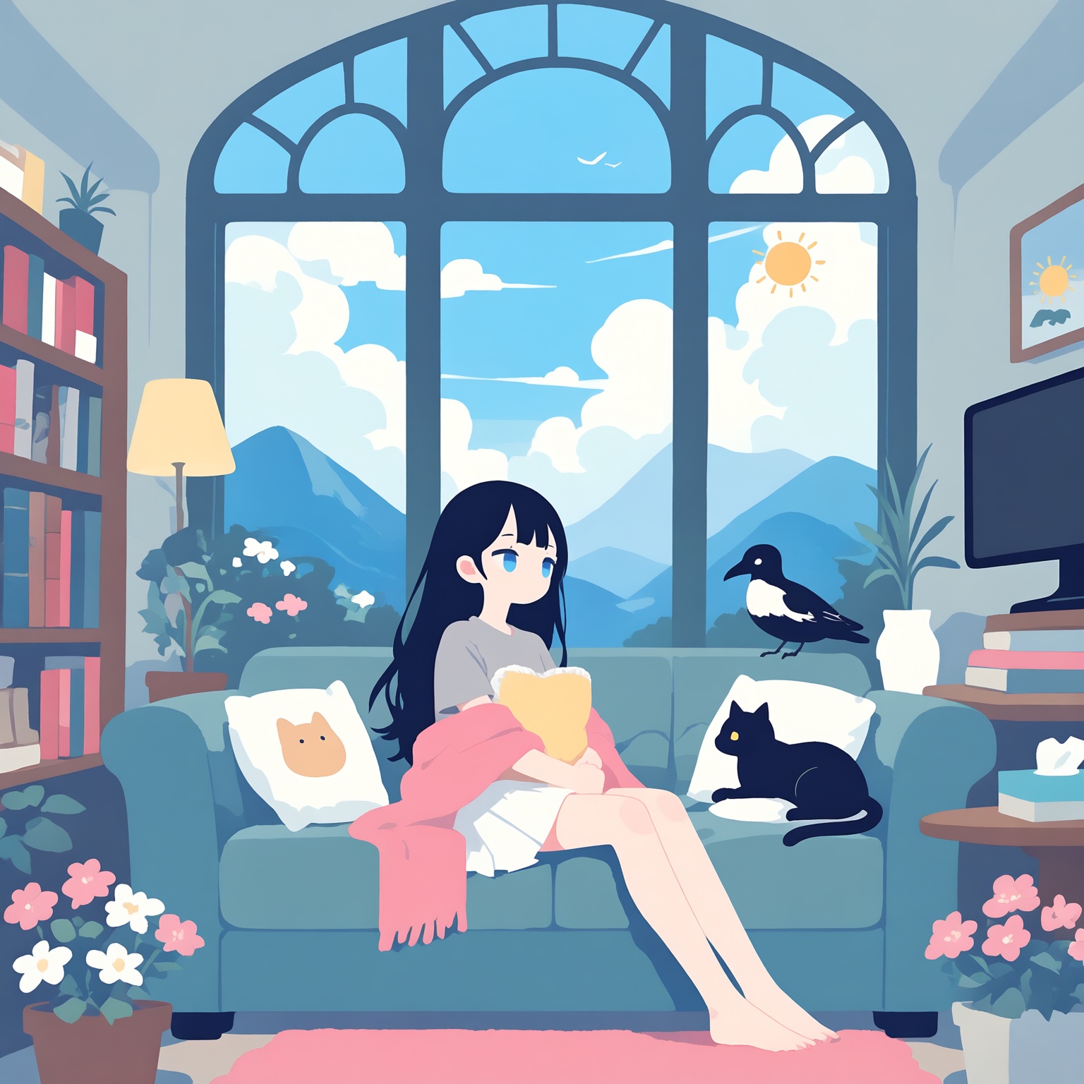 1girl,  indoors,  messy room on Tensor.Art
