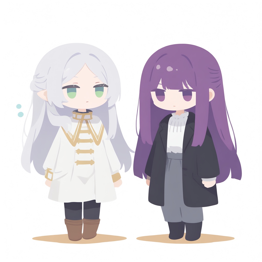 2girls,  frieren,  fern \(sousou no frieren\) on Tensor.Art