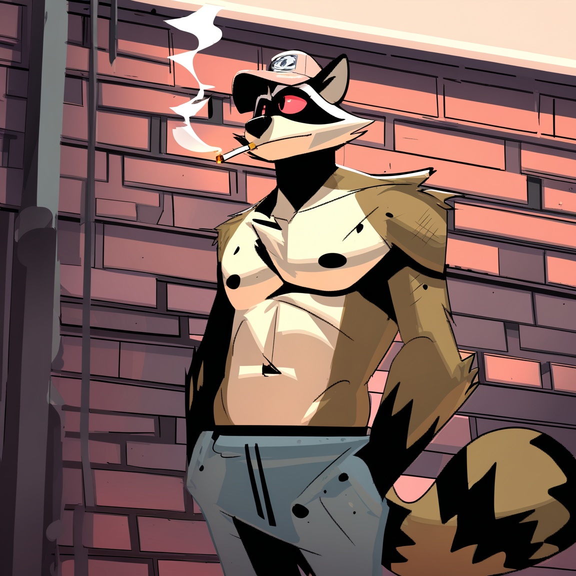 galanartworks,  procyonid,  raccoon on Tensor.Art