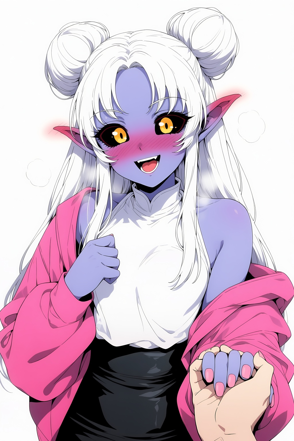 1girl,  blush,  colored skin on Tensor.Art