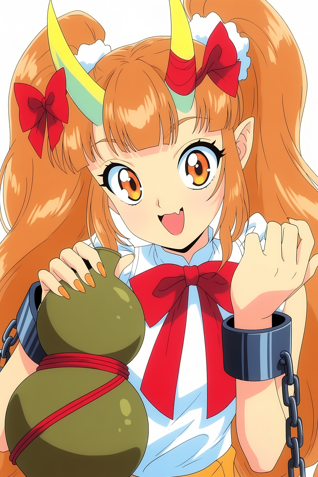 1girl,  blunt bangs,  fang on Tensor.Art