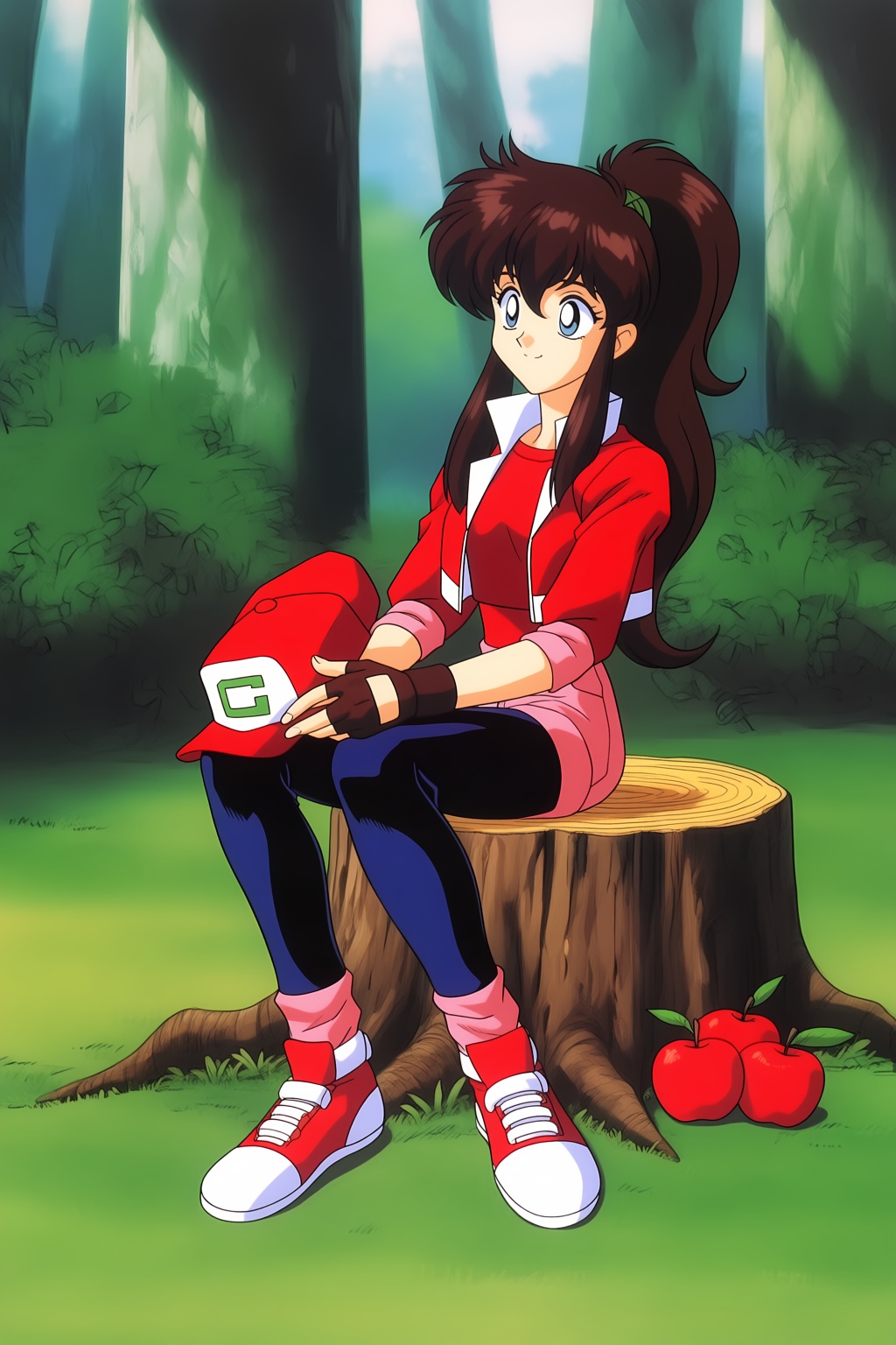 1girl,  brown hair,  full body on Tensor.Art
