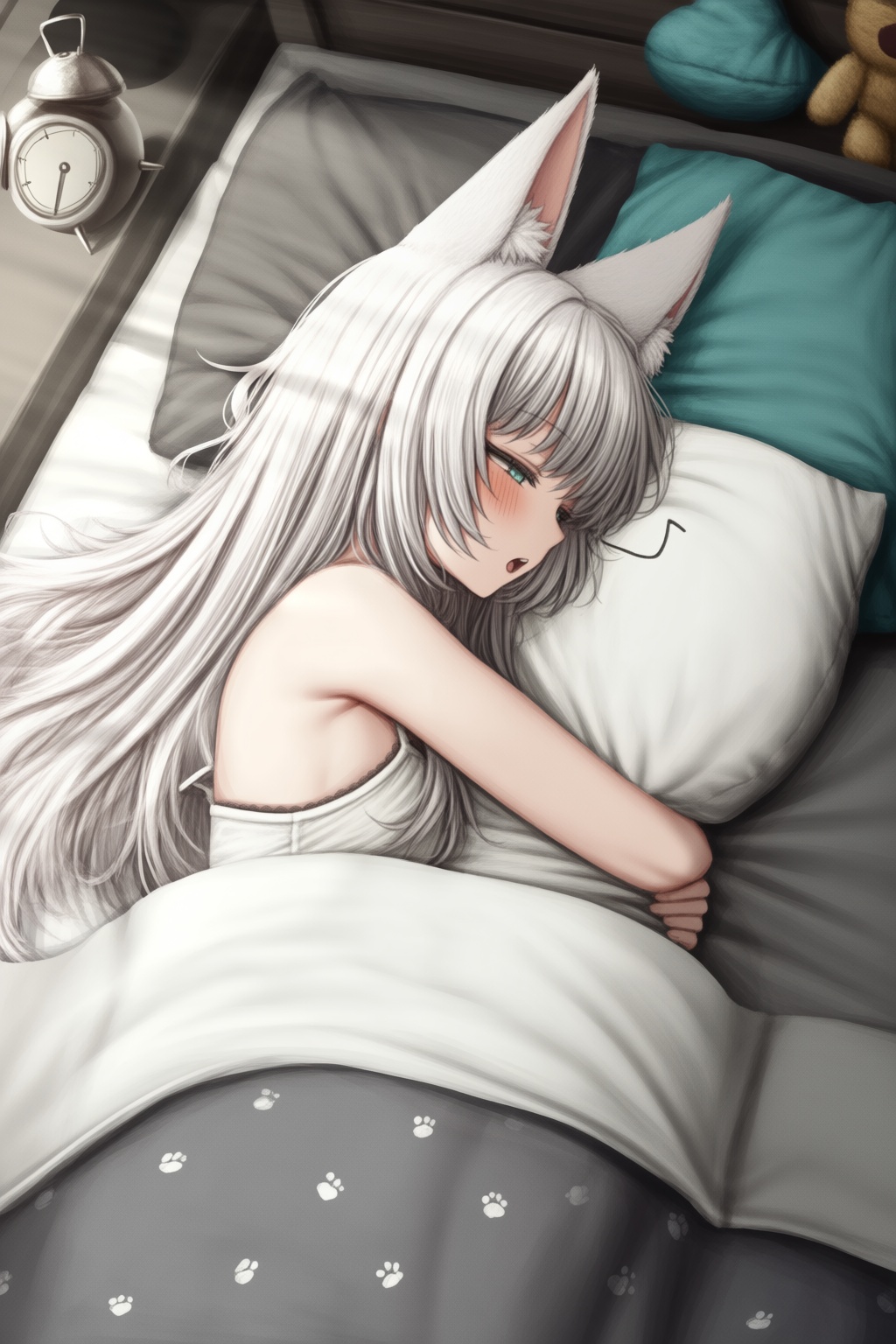 1girl,  animal ear fluff,  animal ears on Tensor.Art
