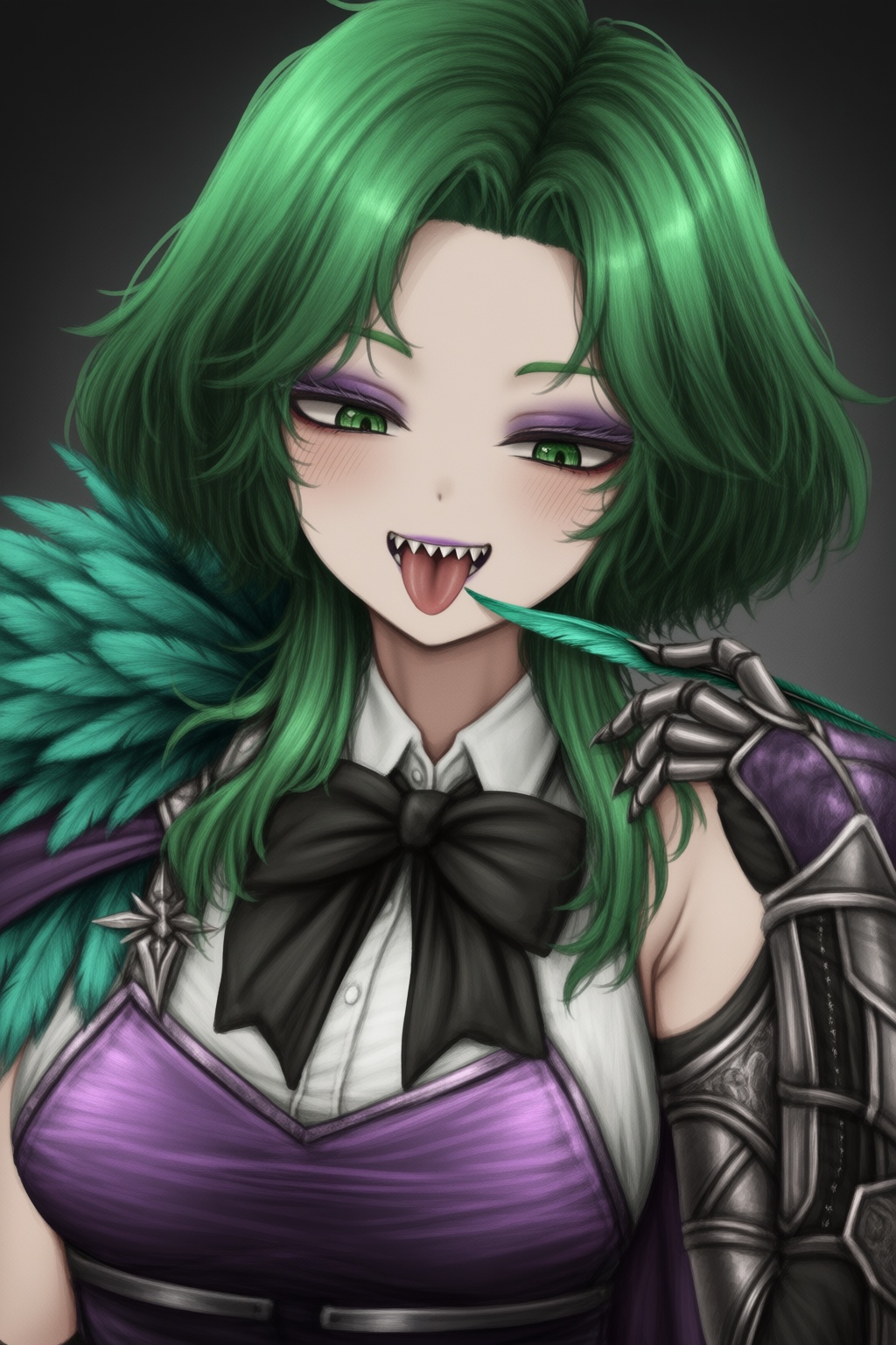 1girl,  breasts,  eyeliner on Tensor.Art