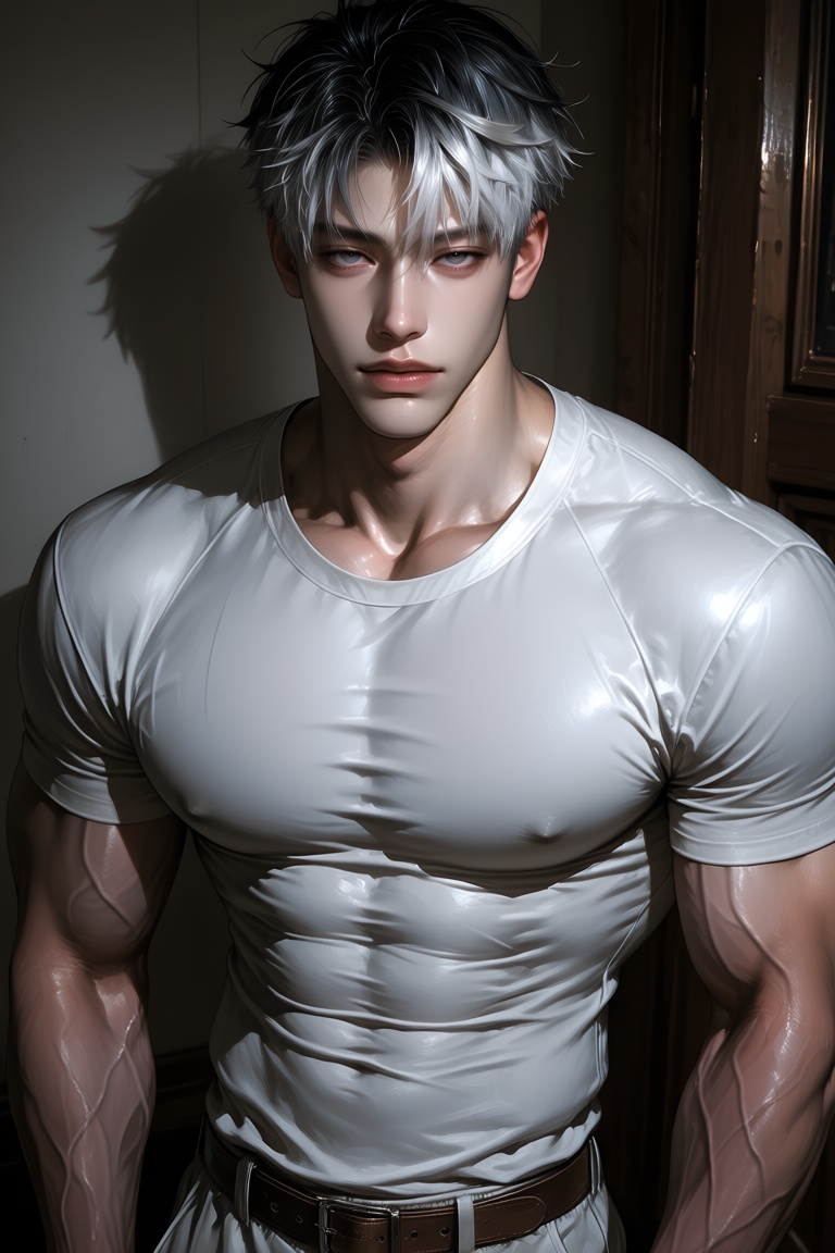1boy,  looking at viewer,  short hair on Tensor.Art