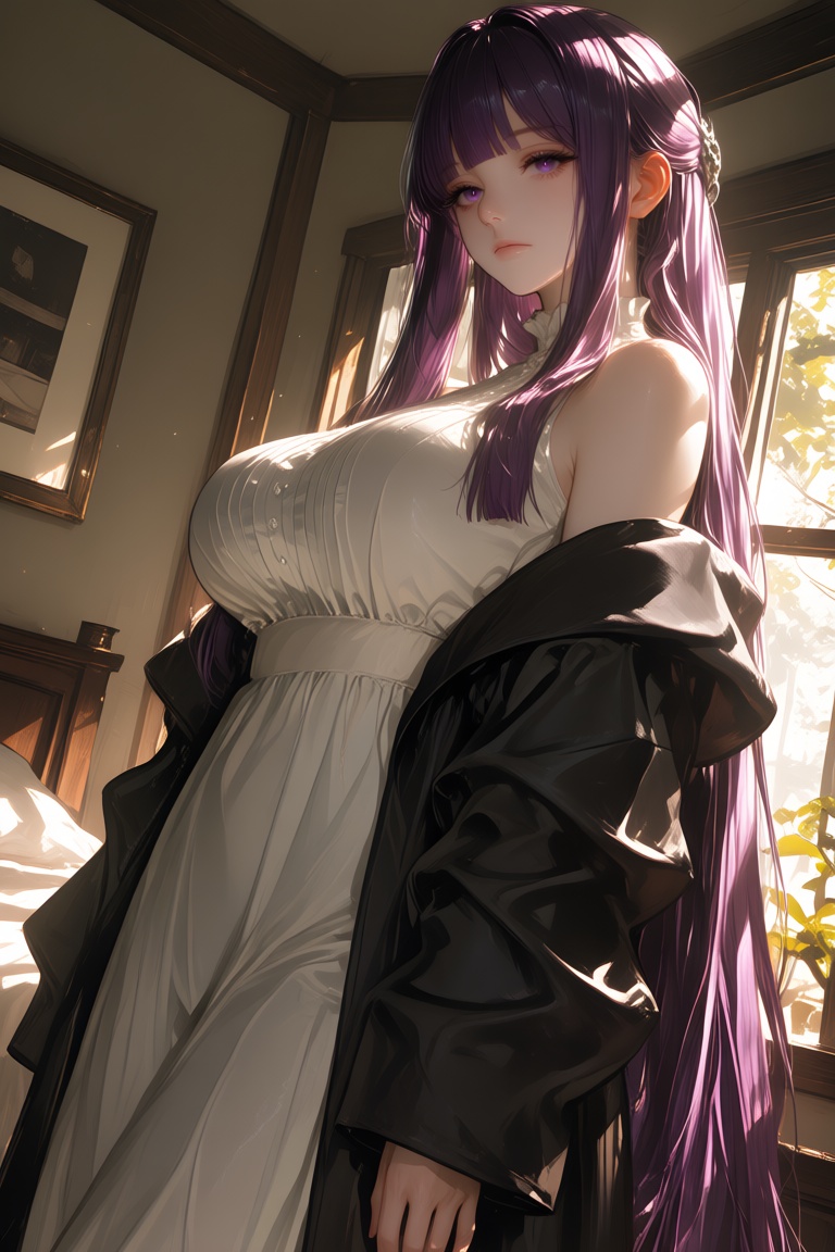 fern \(sousou no frieren\),  sousou no frieren,  large breasts on Tensor.Art