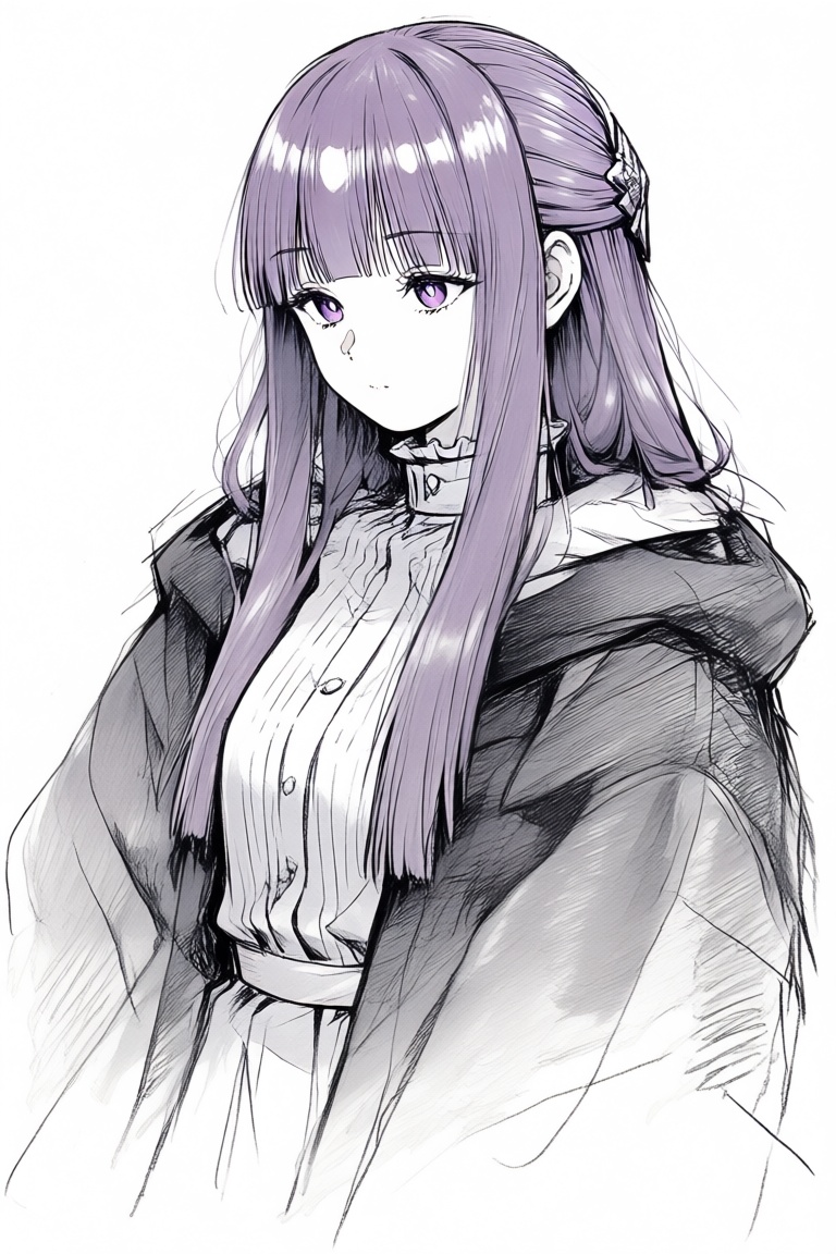 1girl,  fern \(sousou no frieren\),  sousou no frieren on Tensor.Art