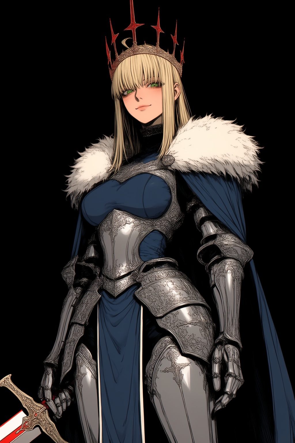 1girl,  ahoge,  blonde hair on Tensor.Art