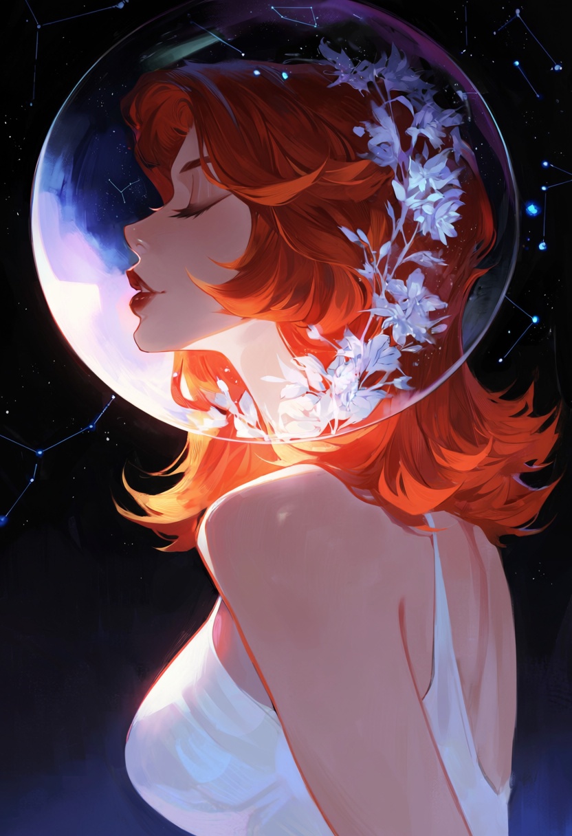 shu8a,  1girl,  closed eyes on Tensor.Art
