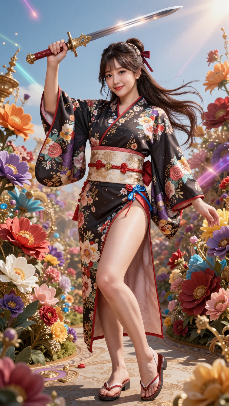 Korean Woman Image Real Photo: 2.0,  Height 185cm,  Hourglass figure with round and voluptuous I-cup breasts on Tensor.Art