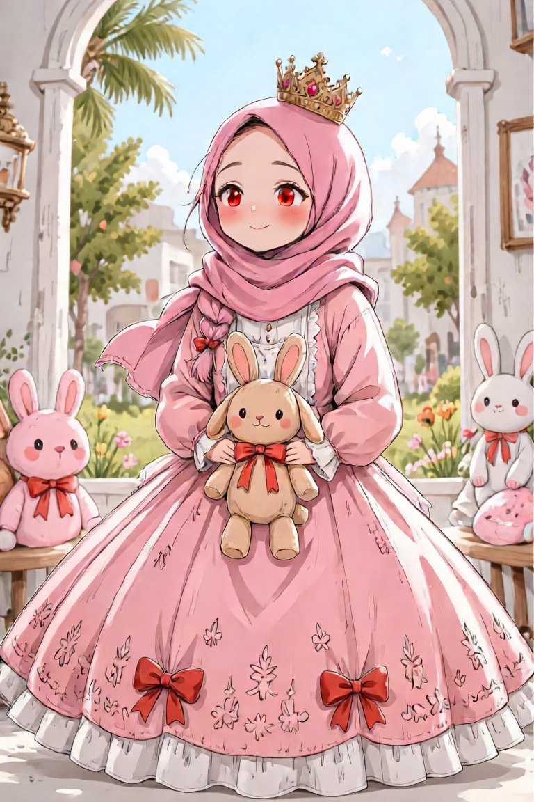1girl,  solo,  girl wearing hijab on Tensor.Art