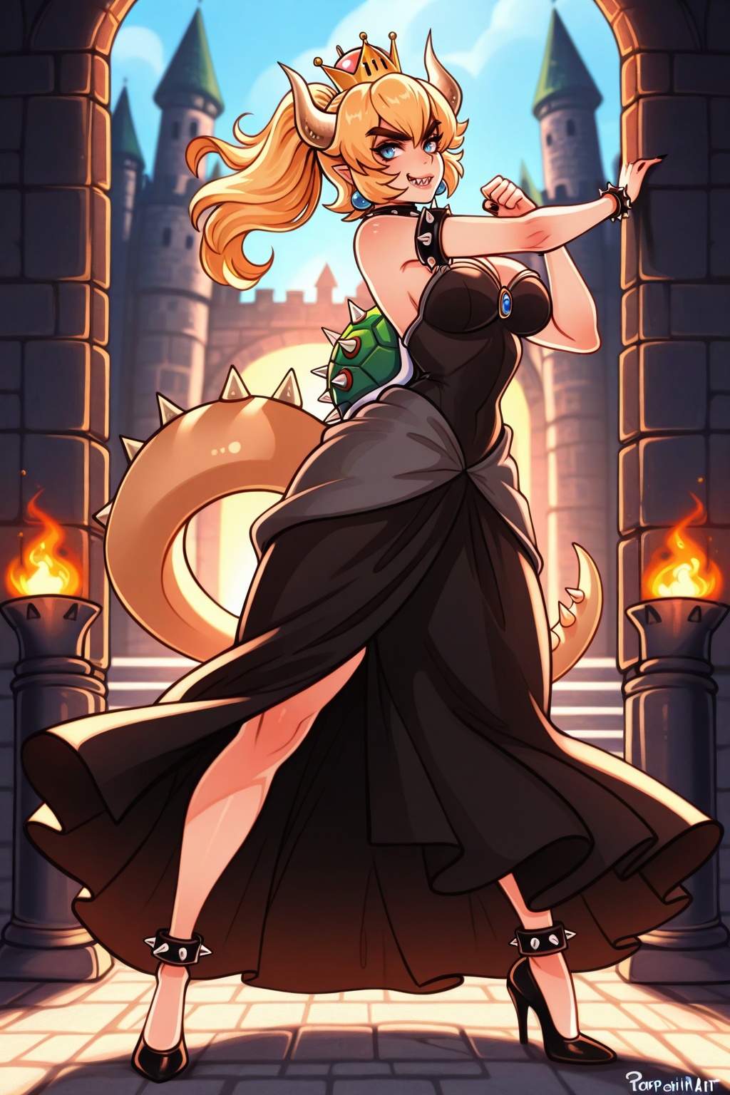poposhirat-style,  masterpiece,  dynamic standing pose on Tensor.Art
