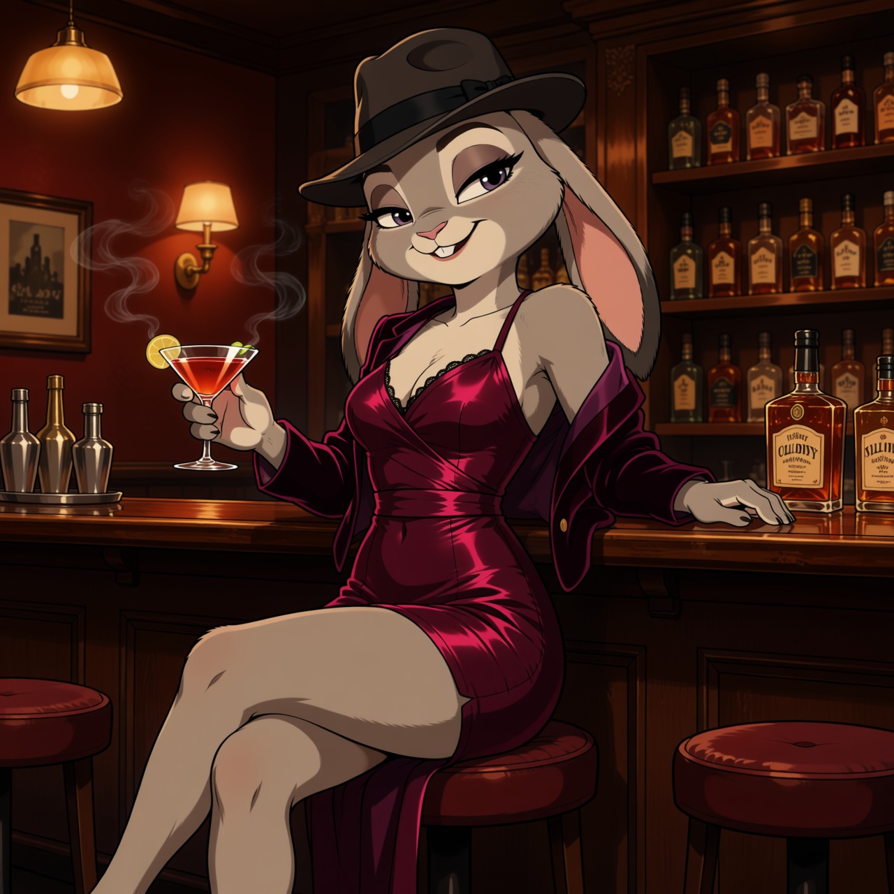 Judy Hopps,  solo,  anthropomorphic rabbit woman on Tensor.Art