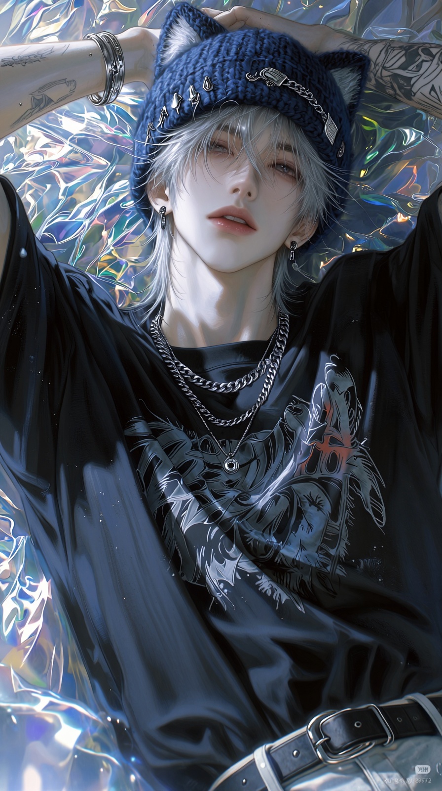 (Highly refined art style) 1male,  solo,  realistic young man on Tensor.Art