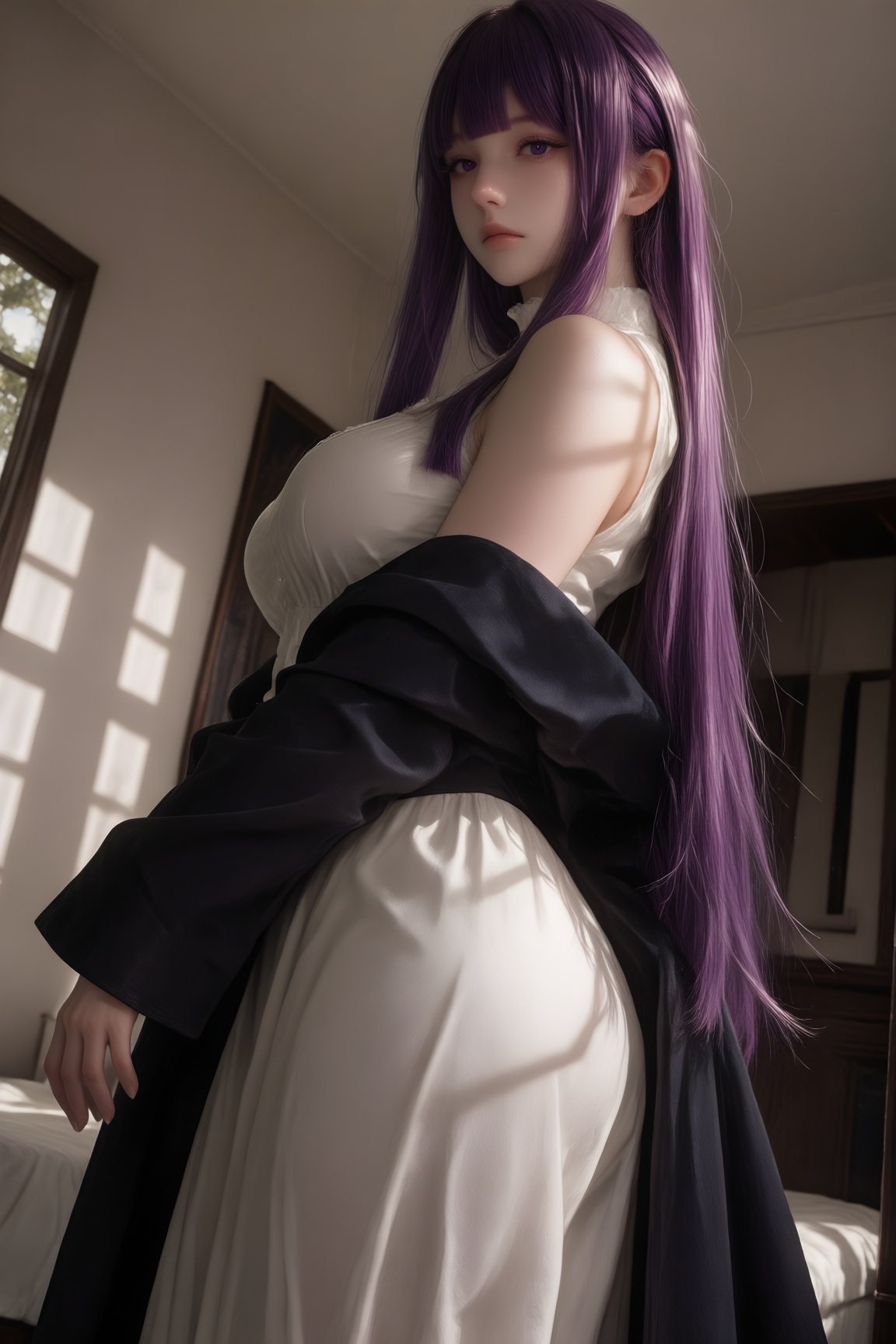 fern \(sousou no frieren\),  sousou no frieren,  large breasts on Tensor.Art