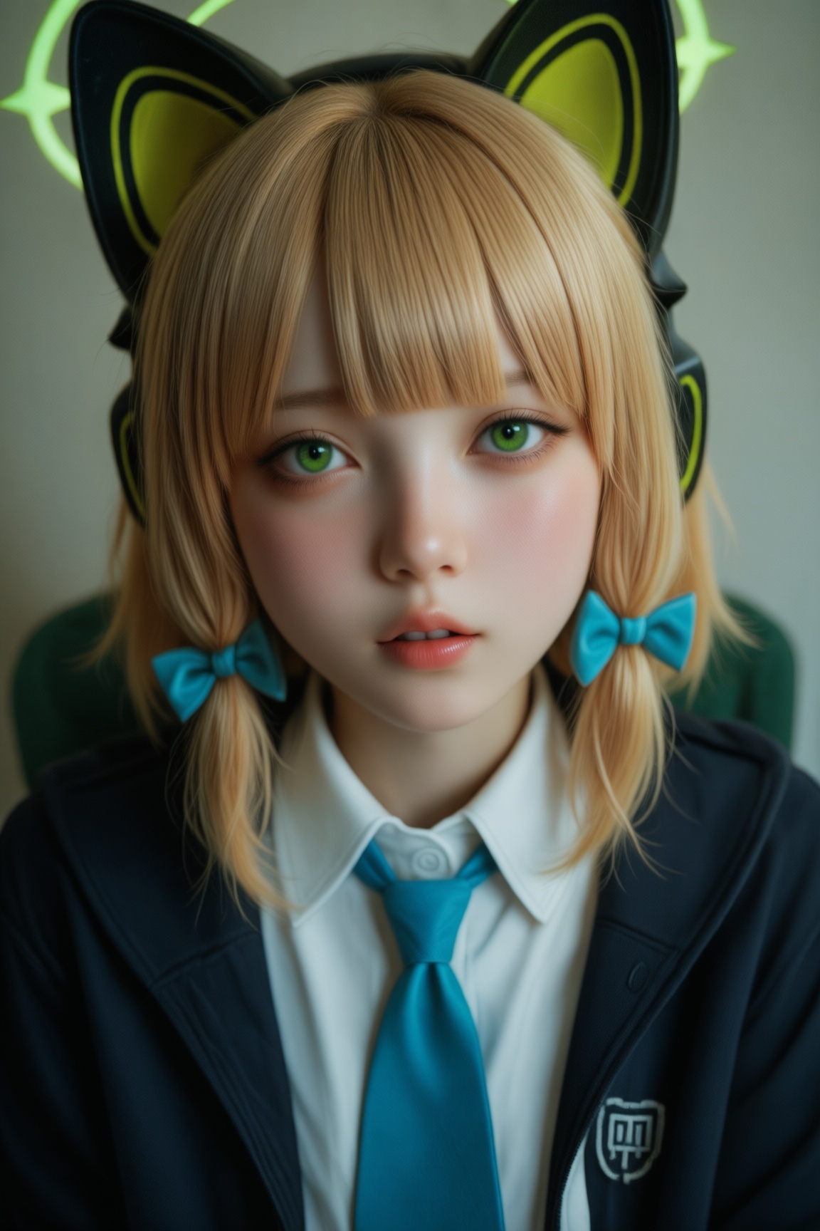 1girl,  midori \(blue archive\),  blonde hair on Tensor.Art
