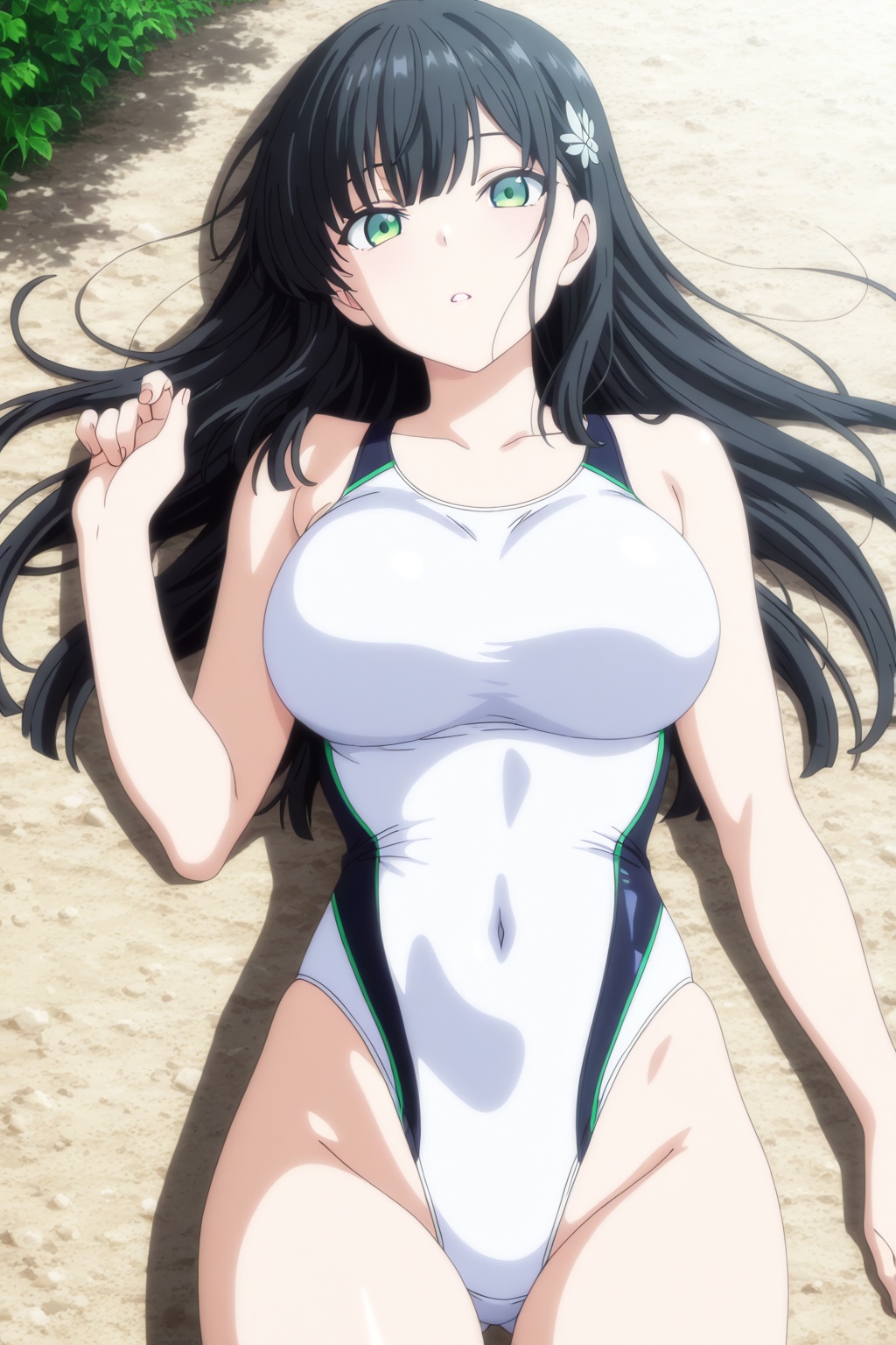 Anime screencap,  1girl,  swimsuit on Tensor.Art