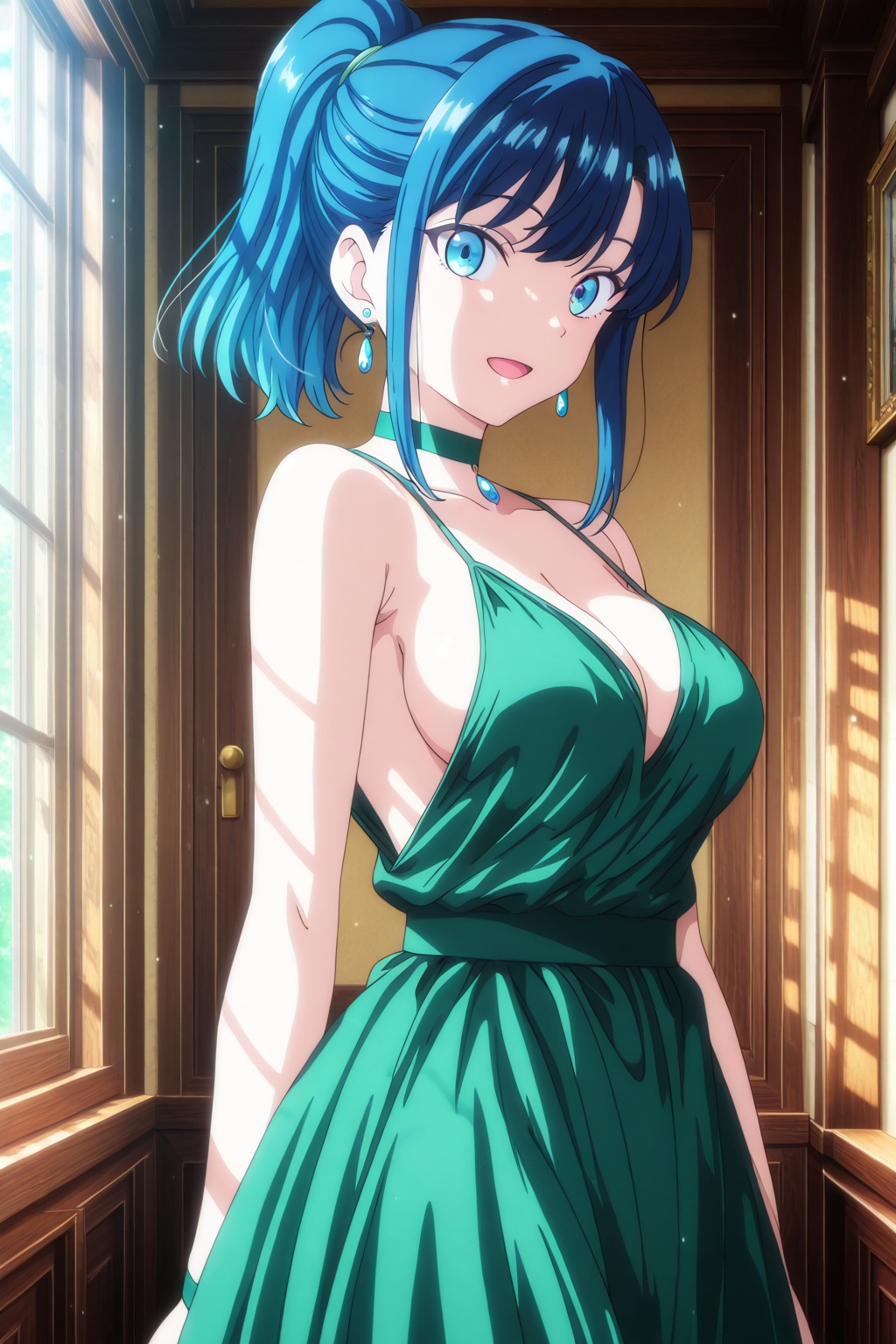 Anime screencap,  1girl,  breasts on Tensor.Art