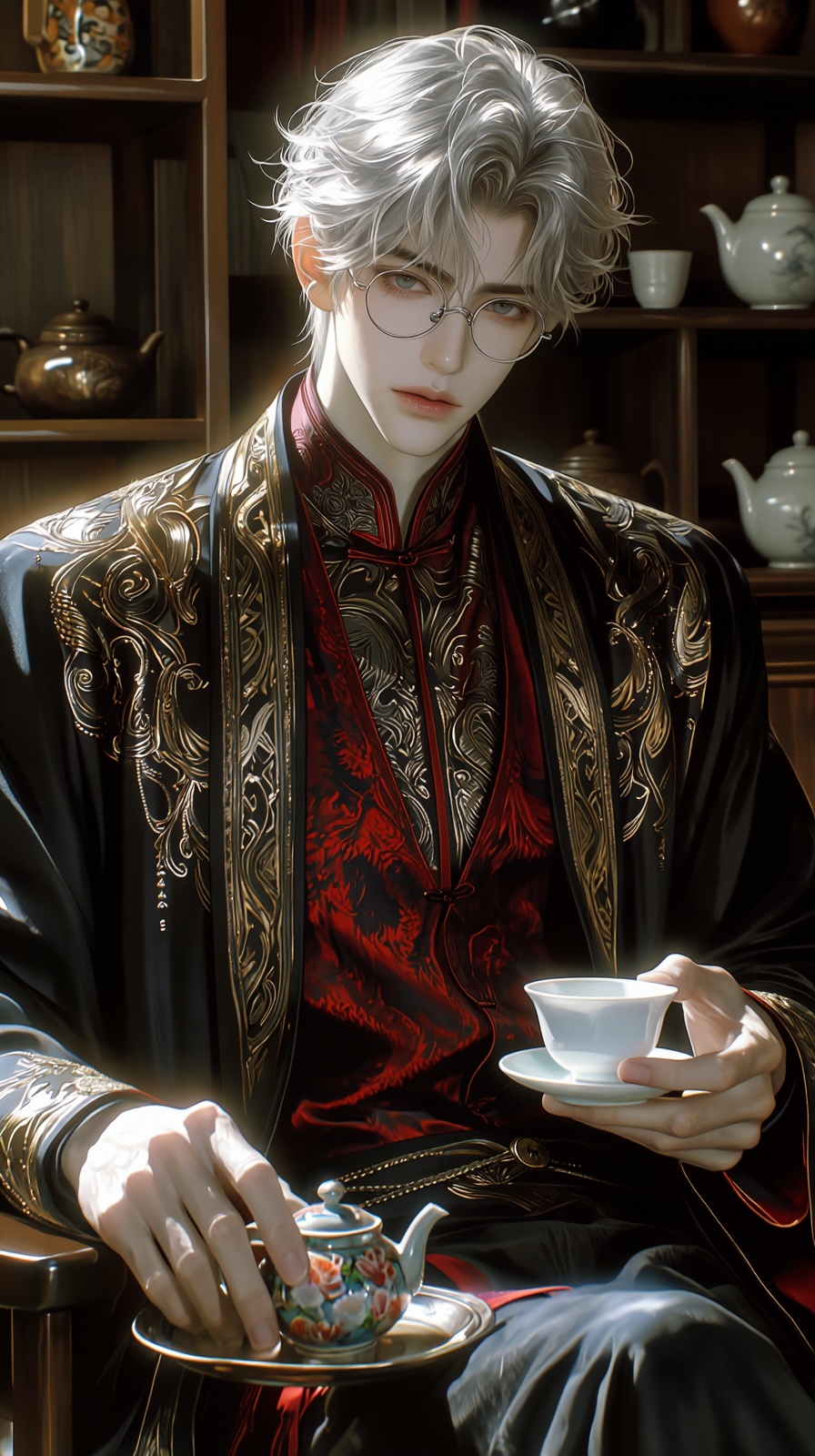 (Highly refined art style) 1male,  solo,  realistic young man on Tensor.Art