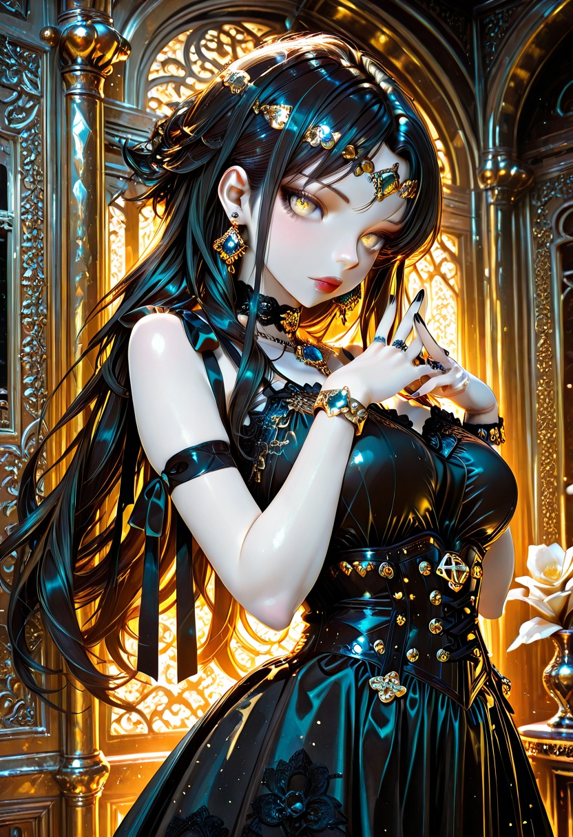 1girl,  solo,  long hair on Tensor.Art
