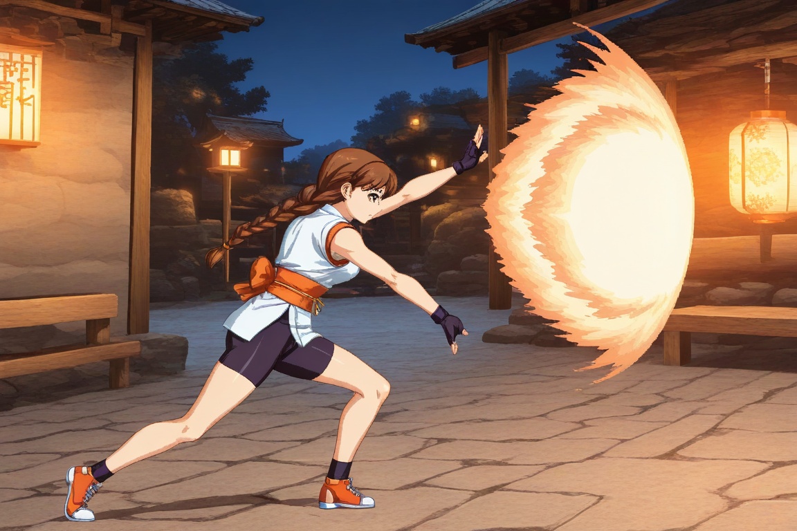 haoushokouken,  outstretched arms,  from side on Tensor.Art