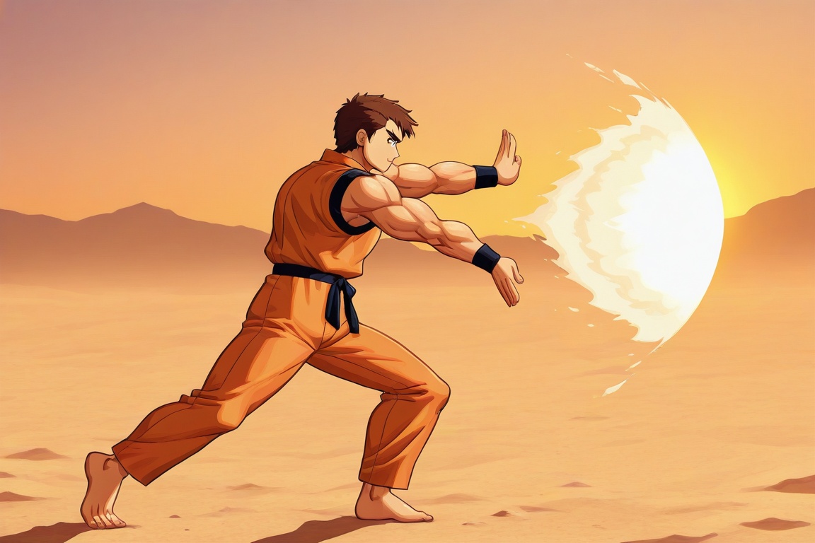 haoushokouken,  outstretched arms,  from side on Tensor.Art