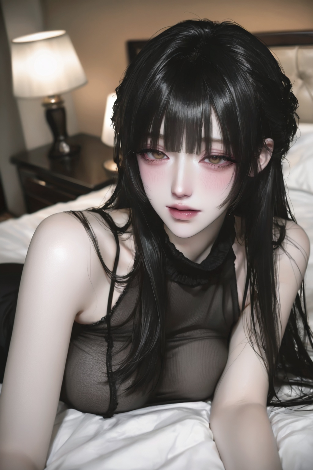 solo,  big boobs,  flawless porcelain skin on Tensor.Art
