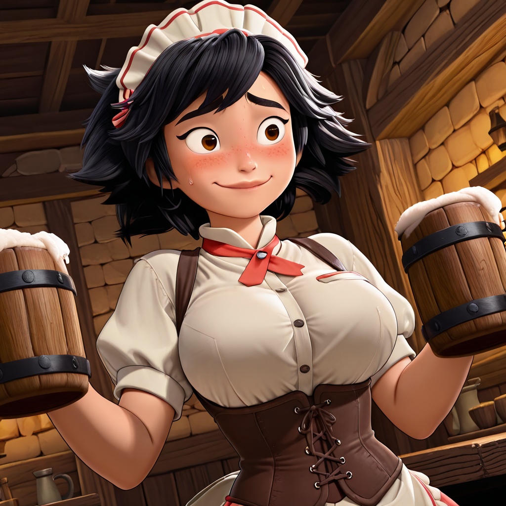 1girl,  solo,  short hair on Tensor.Art