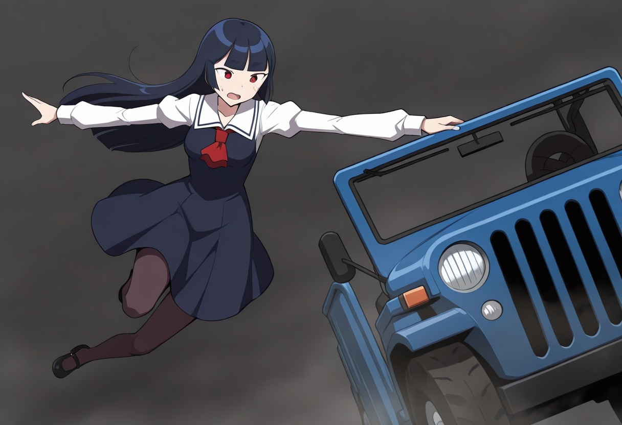 everyonegetinthecar,  jumping,  on side on Tensor.Art