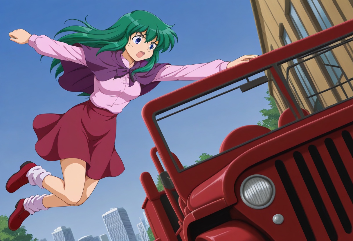 everyonegetinthecar,  jumping,  on side on Tensor.Art