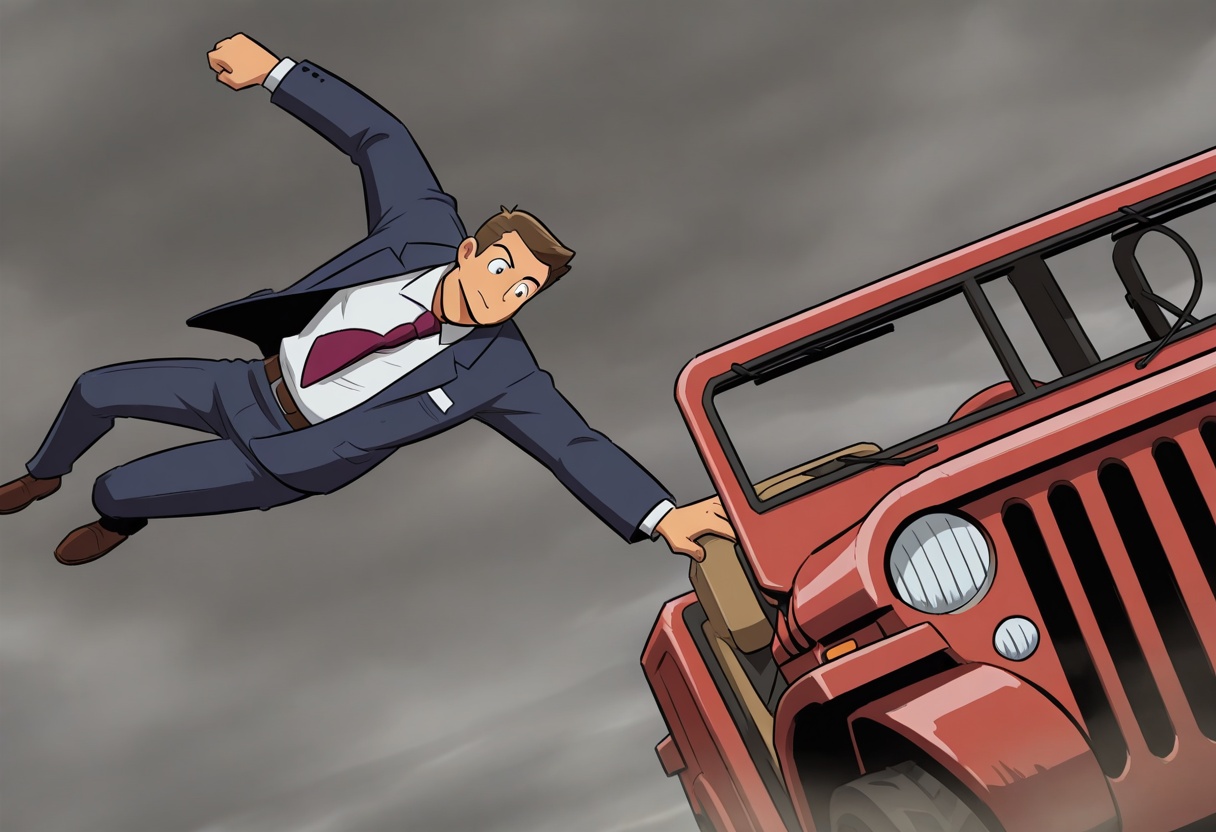 everyonegetinthecar,  jumping,  on side on Tensor.Art