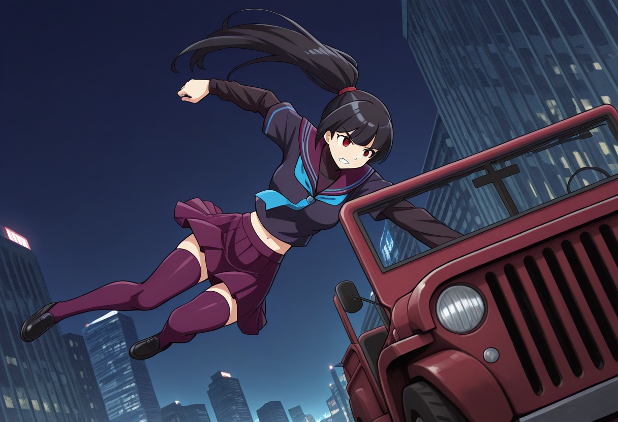 everyonegetinthecar,  jumping,  on side on Tensor.Art