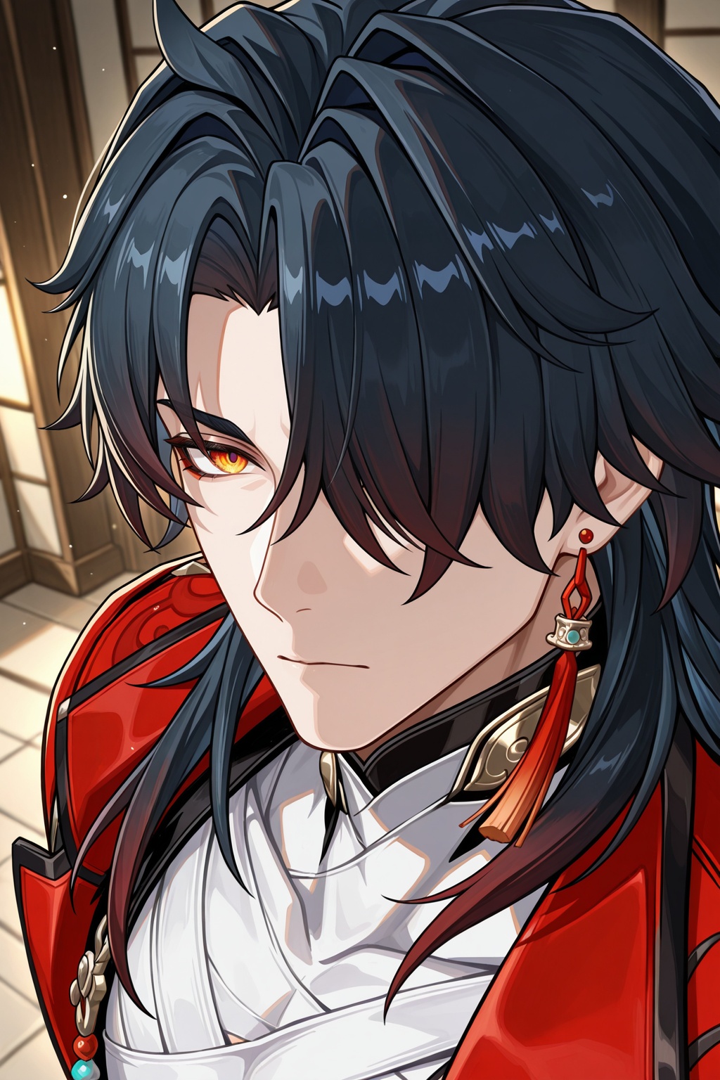 male focus,  1boy,  mortenax blade \(honkai: star rail\) on Tensor.Art