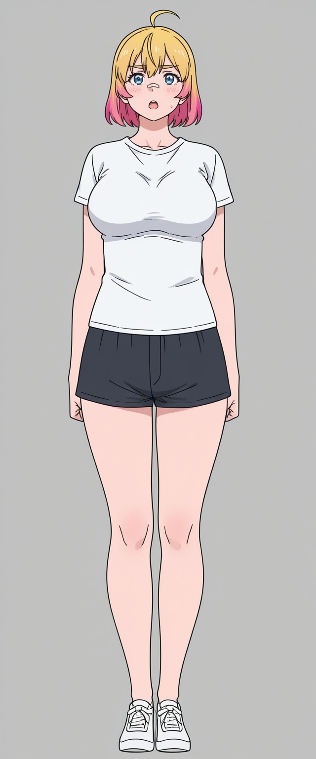 Ookii_Onnanoko_wa_Suki_desu_ka,  tall female,  multicolored hair on Tensor.Art