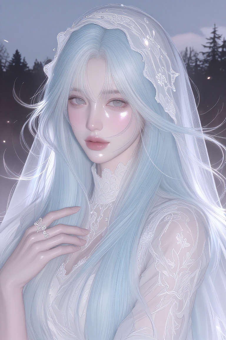 soft brushwork,  semi-realistic manhwa,  glass skin on Tensor.Art