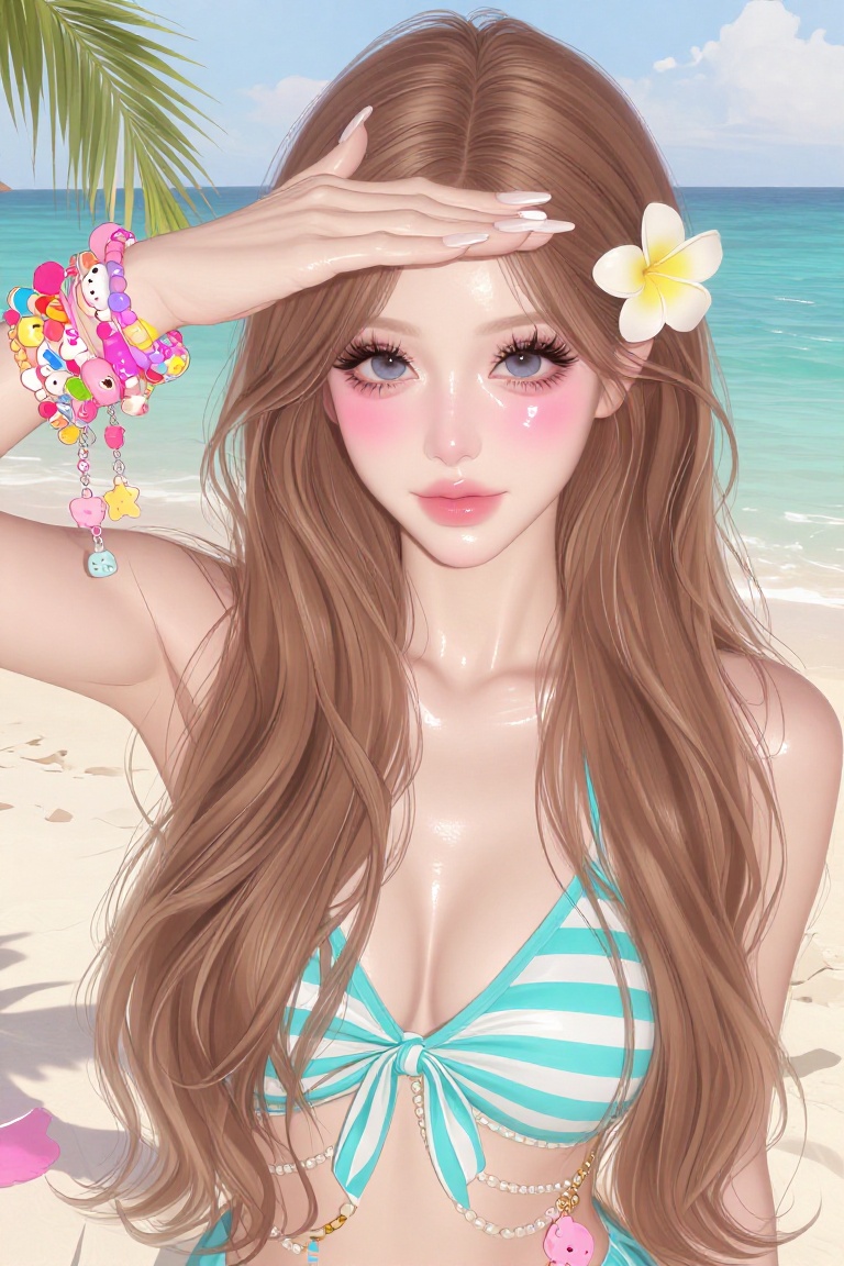 soft brushwork,  semi-realistic manhwa,  glass skin on Tensor.Art