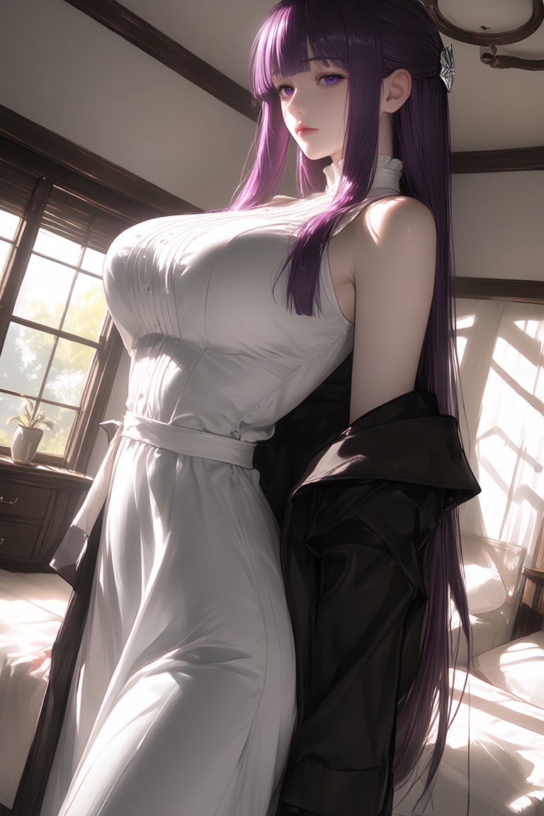 fern \(sousou no frieren\),  sousou no frieren,  large breasts on Tensor.Art