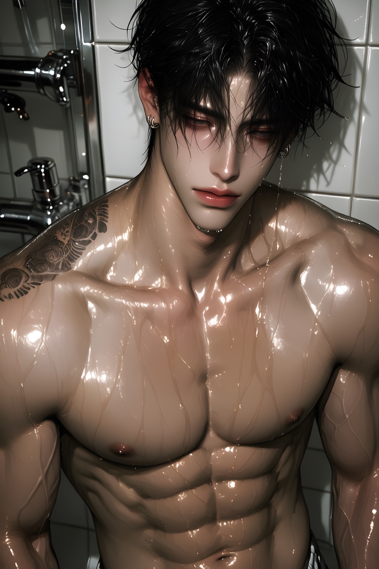 1boy,  short hair,  black hair on Tensor.Art