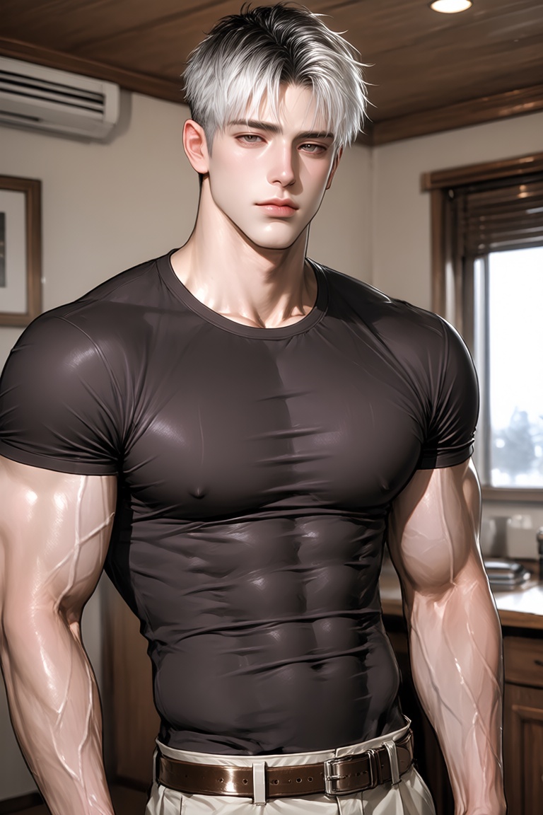 1boy,  looking at viewer,  short hair on Tensor.Art