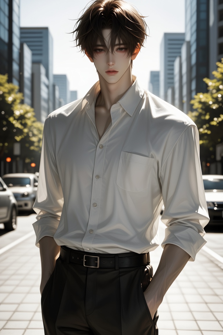 1boy,  looking at viewer,  short hair on Tensor.Art