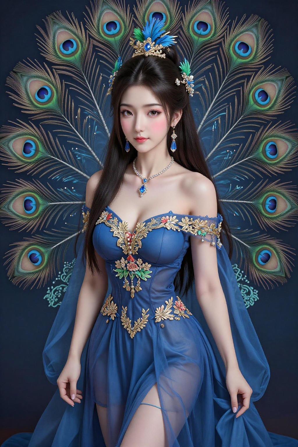 This is a highly detailed digital CGI artwork anime-style. This is a highly detailed,  hyperrealistic digital painting fea...
