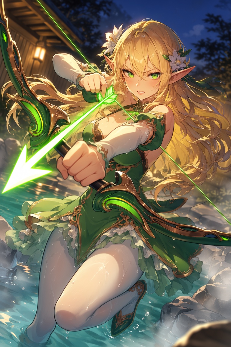 1girl,  pointy ears,  elf on Tensor.Art