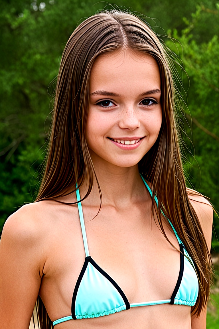 a beautiful uninhibited woman,  18yo,  soft smile on Tensor.Art