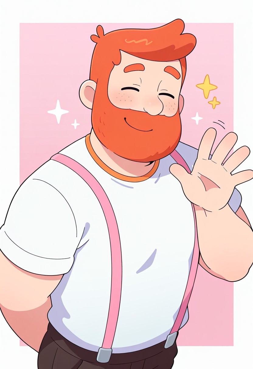 Jake Martin,  pink background,  1man on Tensor.Art